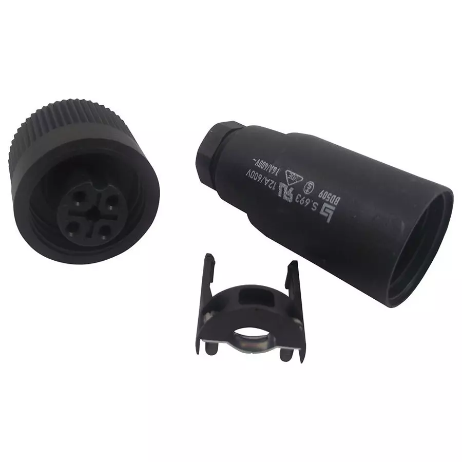 BINDER CIRCULAR, RECEPTACLE, 3+PE WAY, CABLE, 99-4222-00-04