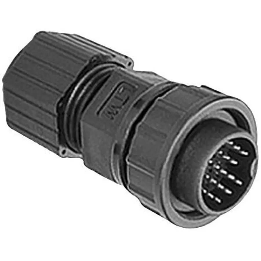 AMPHENOL LTW CIRCULAR CONNECTOR, PLUG, 18 POSITION, PANEL, DD-18PMFP-LC7001