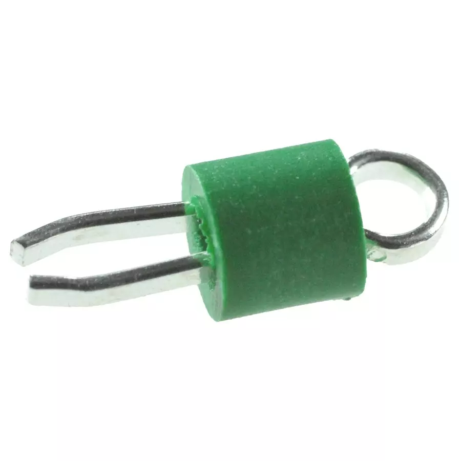 KEYSTONE TEST POINT, PCB, GREEN, THROUGH HOLE, 5121