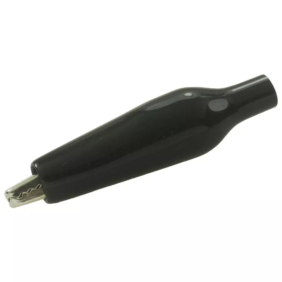 KEYSTONE ALLIGATOR CLIP, MEDIUM, 8.6MM, BLACK, 5040