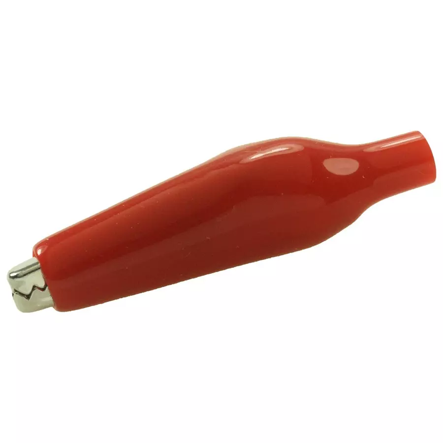 KEYSTONE ALLIGATOR CLIP, MEDIUM, 8.6MM, RED, 5039