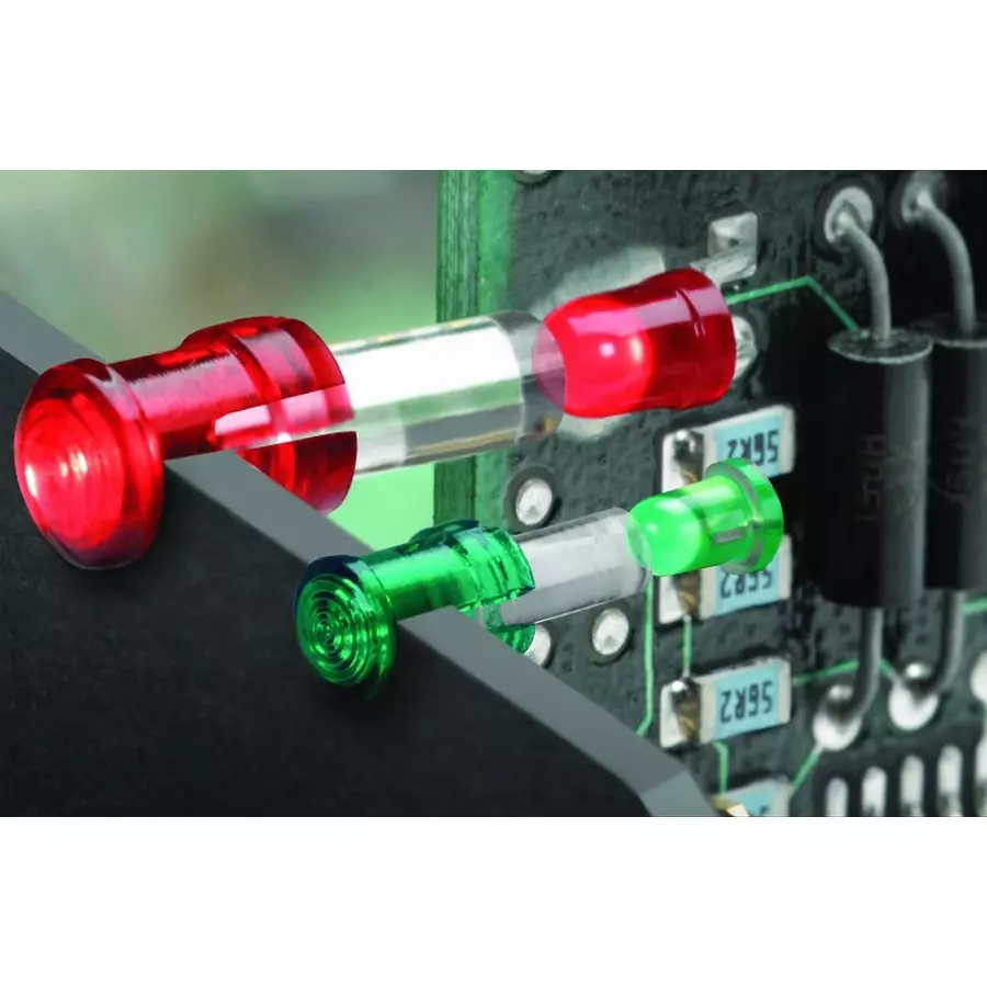 VCC LIGHT PIPE, SINGLE, ROUND, PANEL, LSV"020"CTP