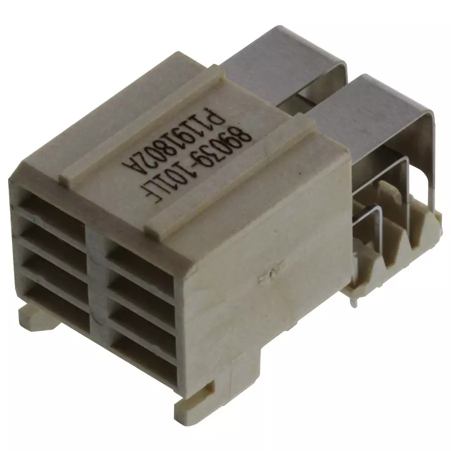AMPHENOL COMMUNICATIONS SOLUTIONS CONNECTOR, BACKPLANE, RCPT, 8POS, 2MM, 89039-101LF