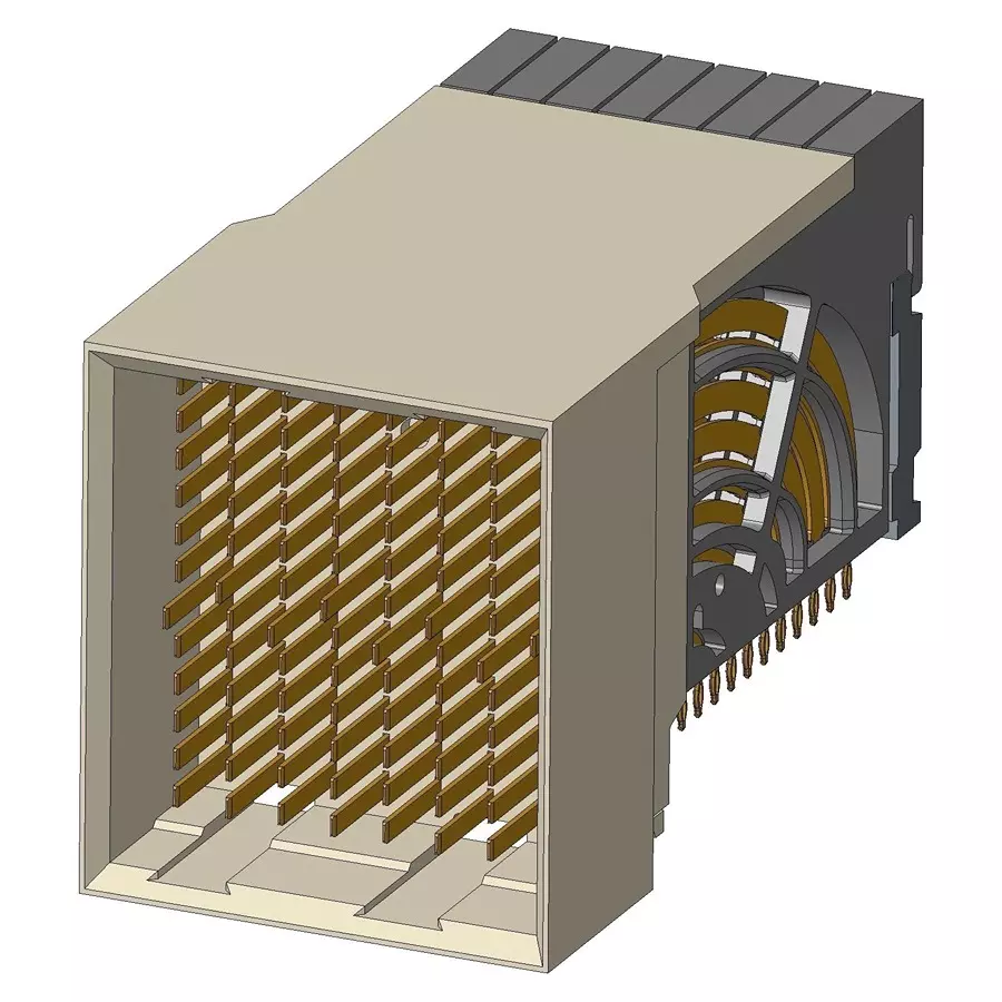 AMPHENOL COMMUNICATIONS SOLUTIONS BACKPLANE CONN, HEADER, 96POS, 12ROW, 10125530-102LF