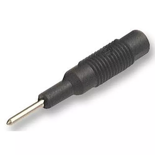 HIRSCHMANN PLUG, 2MM TO 4MM, BLACK , MLS, 973600100