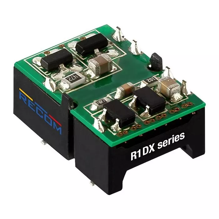 RECOM POWER DC-DC CONVERTER, 2 O/P, 1W, R1DX-0505-R
