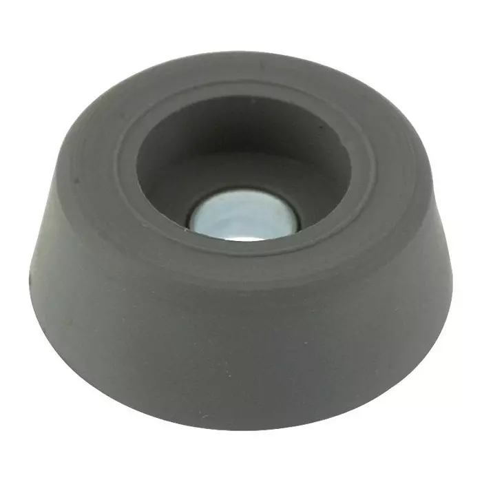 KEYSTONE RECESSED BUMPER, RUBBER, ROUND, GREY, 724