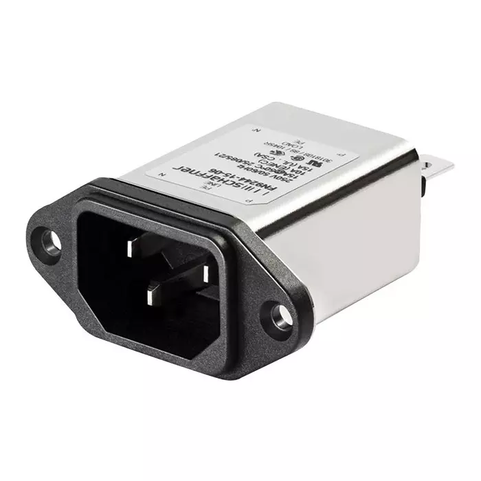SCHAFFNER - TE CONNECTIVITY IEC INLET FILTER, EMC/EMI, 15A/QC, 803284-SF