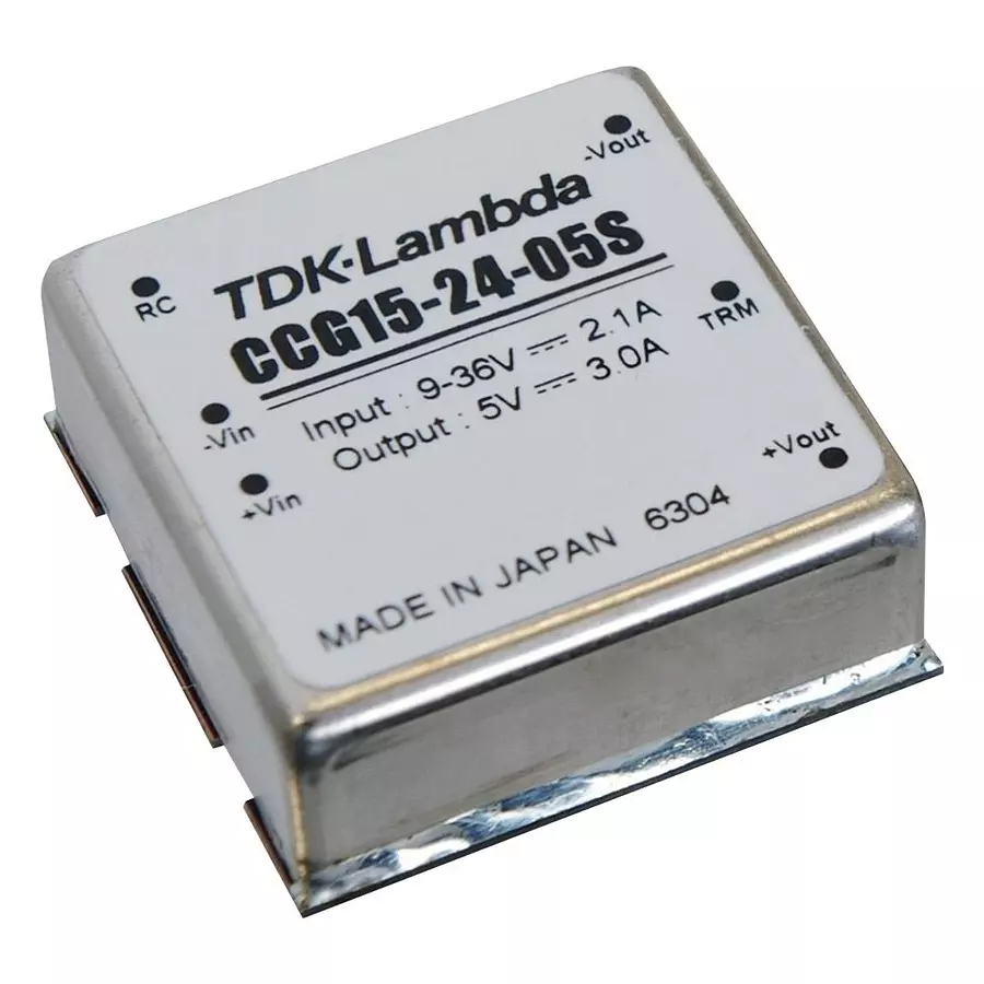 TDK-LAMBDA DC-DC CONVERTER, 12V, 1.3A, CCG15-24-12S