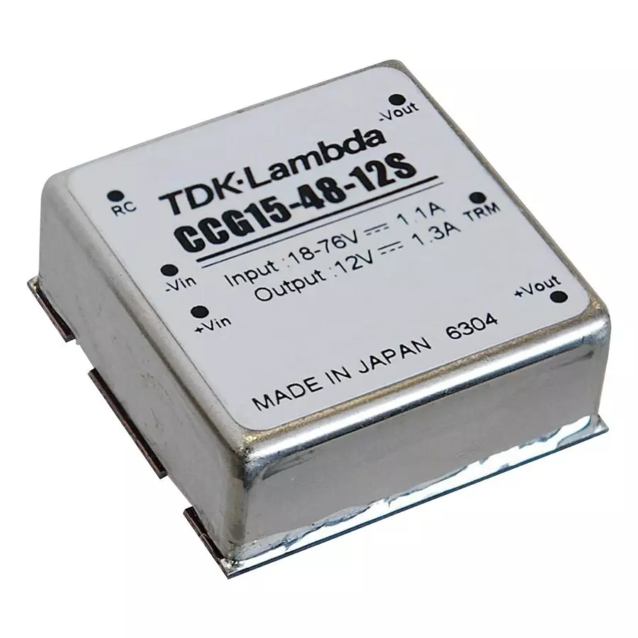 TDK-LAMBDA DC-DC CONVERTER, 12V, 1.3A, CCG15-48-12S