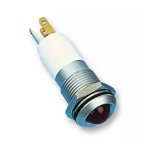 CML INNOVATIVE TECHNOLOGIES LED, M14, 24VDC, MATT CHROME, HE-RED, 19272350