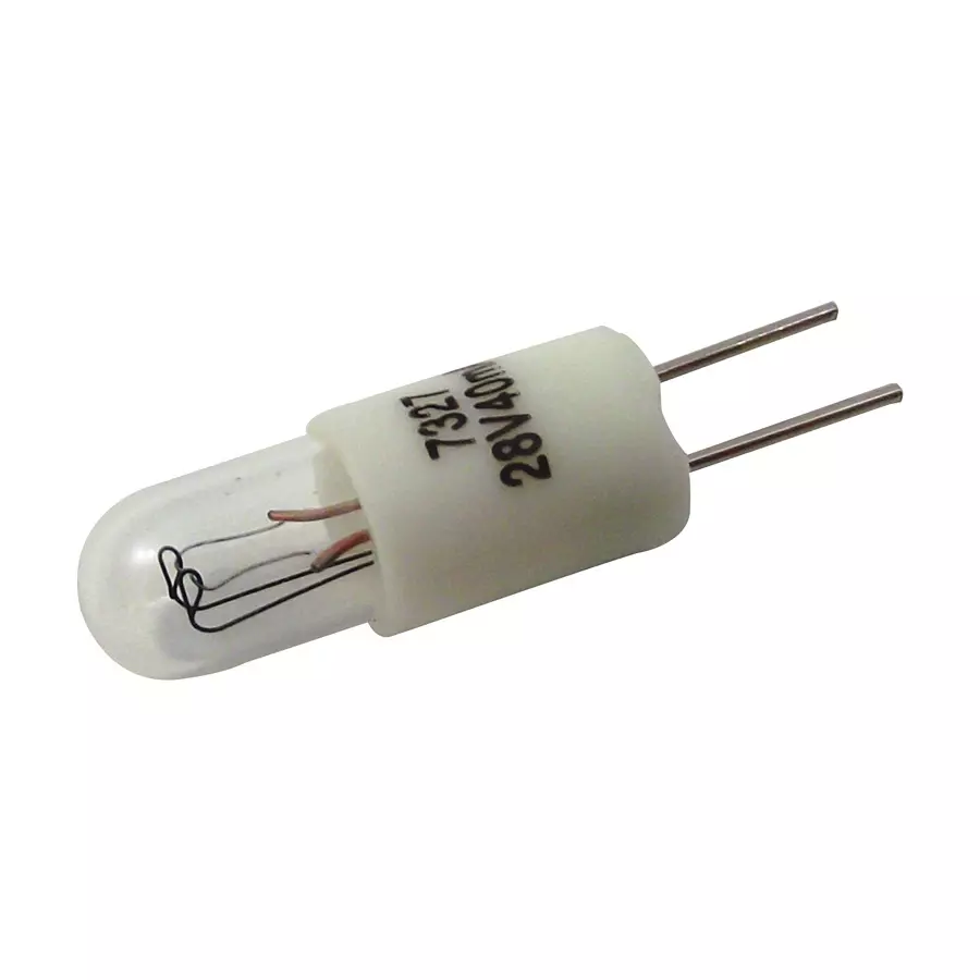 CML INNOVATIVE TECHNOLOGIES LAMP, T1.3/4, BI-PIN, 28V, 1.12W, 7327