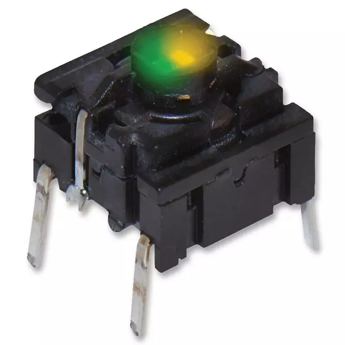 MULTIMEC Switch, Tht, Ip67, 3.5N, Grn/Ylw Led, 5GTH9352242