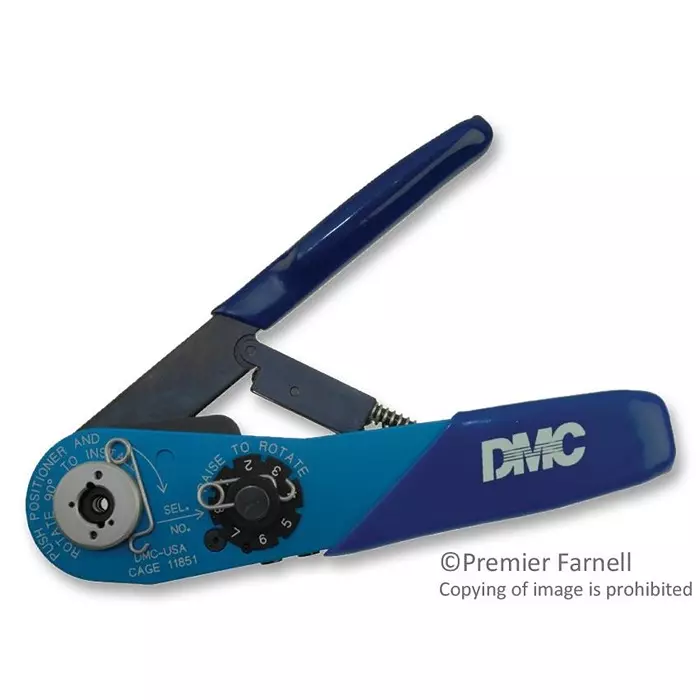 DANIELS Hand Crimp Tool Frame, Use With M22520/2 Positioners, M22520/2-01