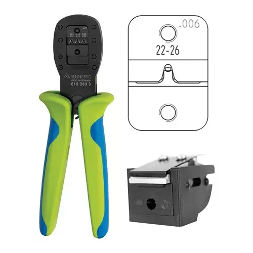 RENNSTEIG Crimp Tool, 26-22Awg, Socket Contact, 616 006 3 1