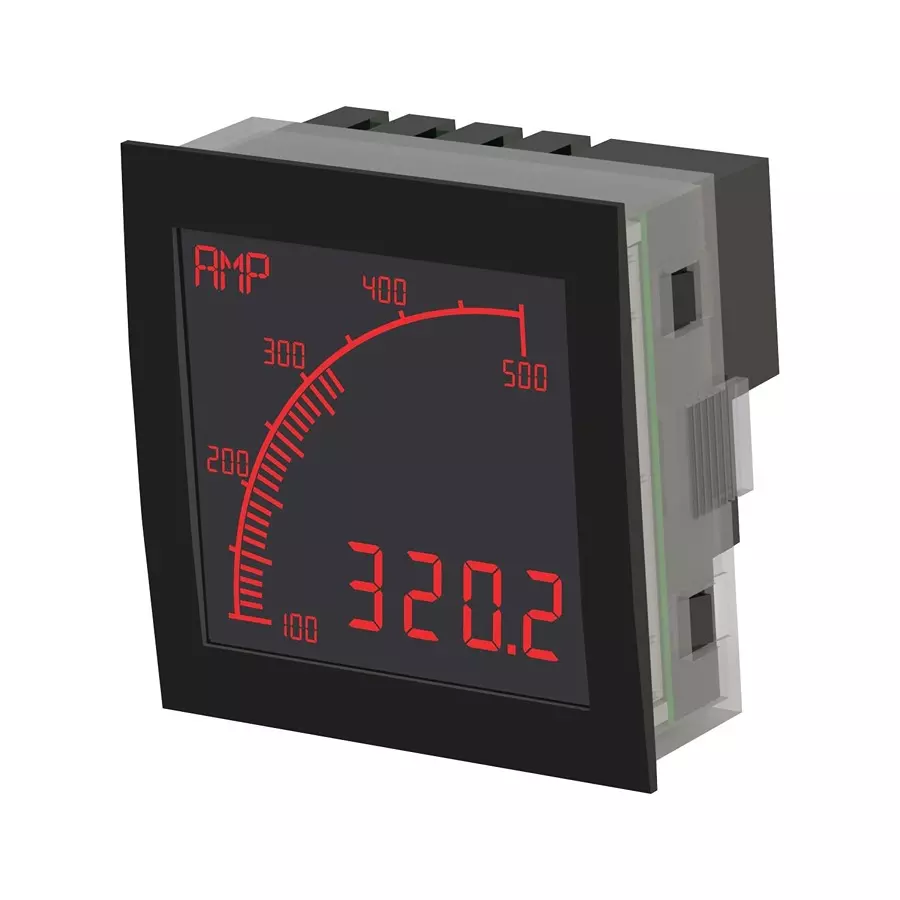 TRUMETER Shunt Meter, Negative Lcd W/ O/P, 12-24V, APM-SHUNT-ANO.