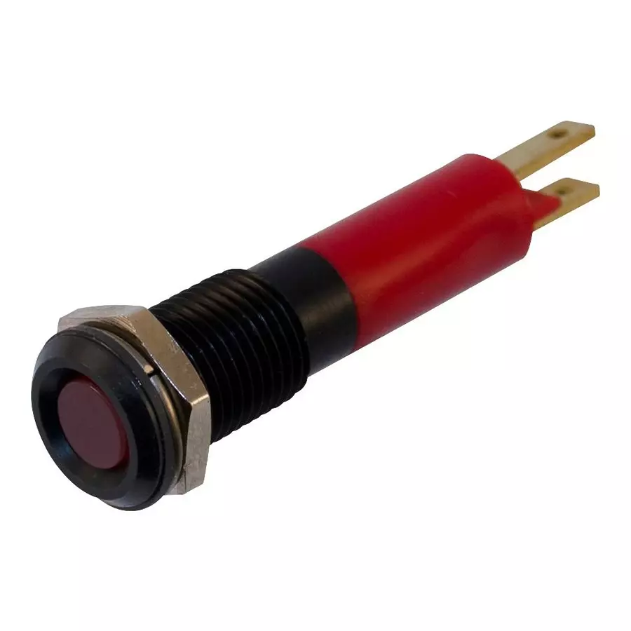 WAMCO Panel Mount Indicator, Led, 8Mm, Red, 24V, WL-19011353