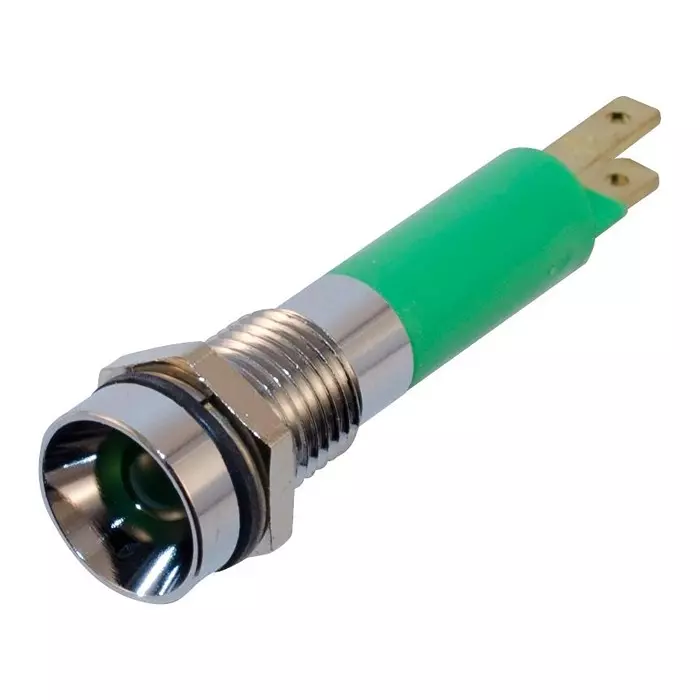 WAMCO Panel Mount Indicator, Led, 8Mm, Green, 28V, WL-19050451.