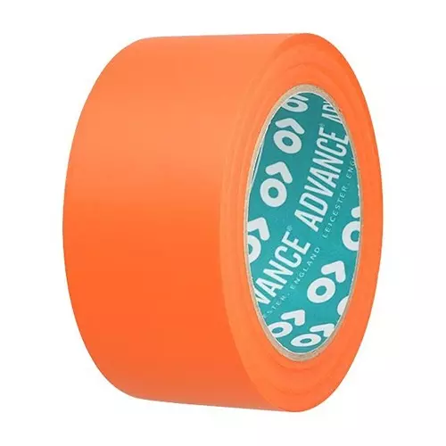 ADVANCE TAPES Protective Film Tape, Pvc, 33M X 50Mm, AT66 ORANGE 33M X 50MM