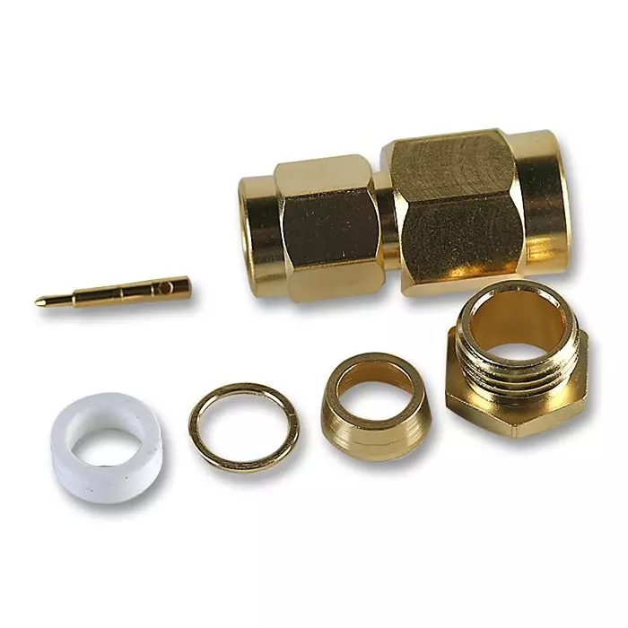 GREENPAR - TE CONNECTIVITY Rf Coaxial, Sma, Straight Plug, 50Ohm, 1-1478908-0