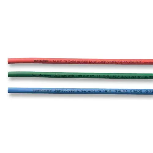 VAN DAMME Cable, Coax, Video, Green, 100M, 268308C