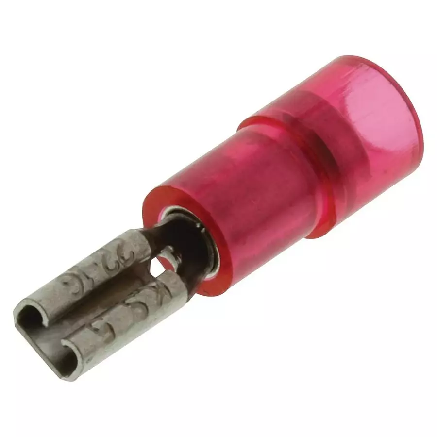 HOFFMAN PRODUCTS Terminal, Female Disconnect, 0.11In, Red, FNDDF2216T-110A5 (Pack of 100)