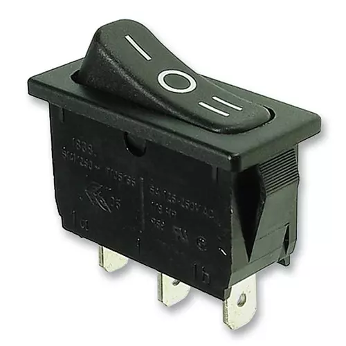 MARQUARDT SWITCH, SPDT, 6A, CENTRE OFF, I/O/II, 1838.1509-01