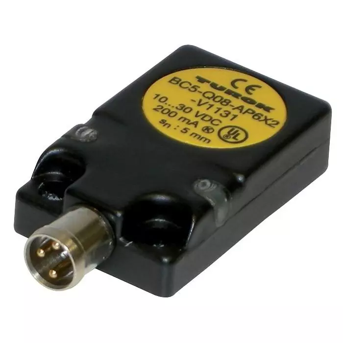 TURCK SENSOR, 5MM, PNP, CONNECTOR, BC5-Q08-AP6X2-V1131/S250