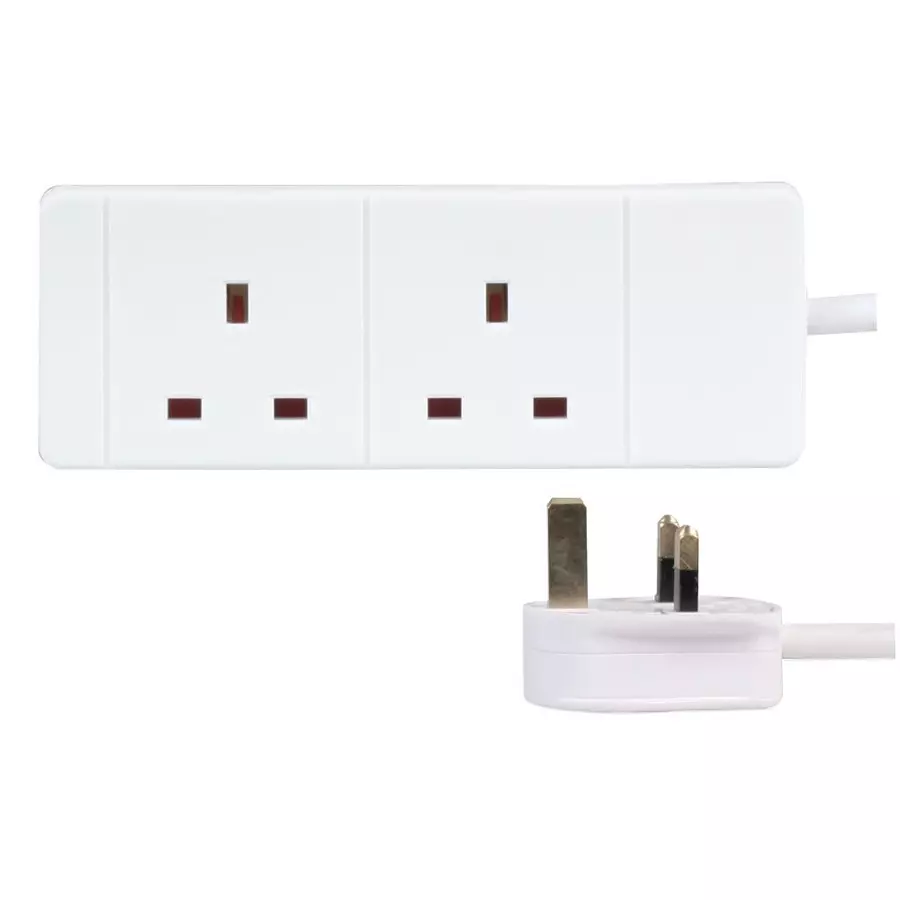 PRO ELEC EXTENSION LEAD, 2WAY, 3M, 2118-3M