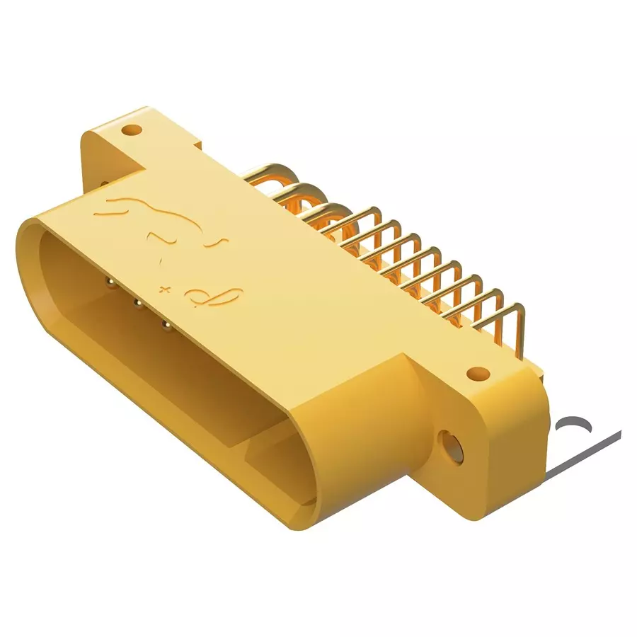 POSITRONIC RECT PWR CONN, R/A PLUG, 30POS, THT, GFSH624M47B/AA