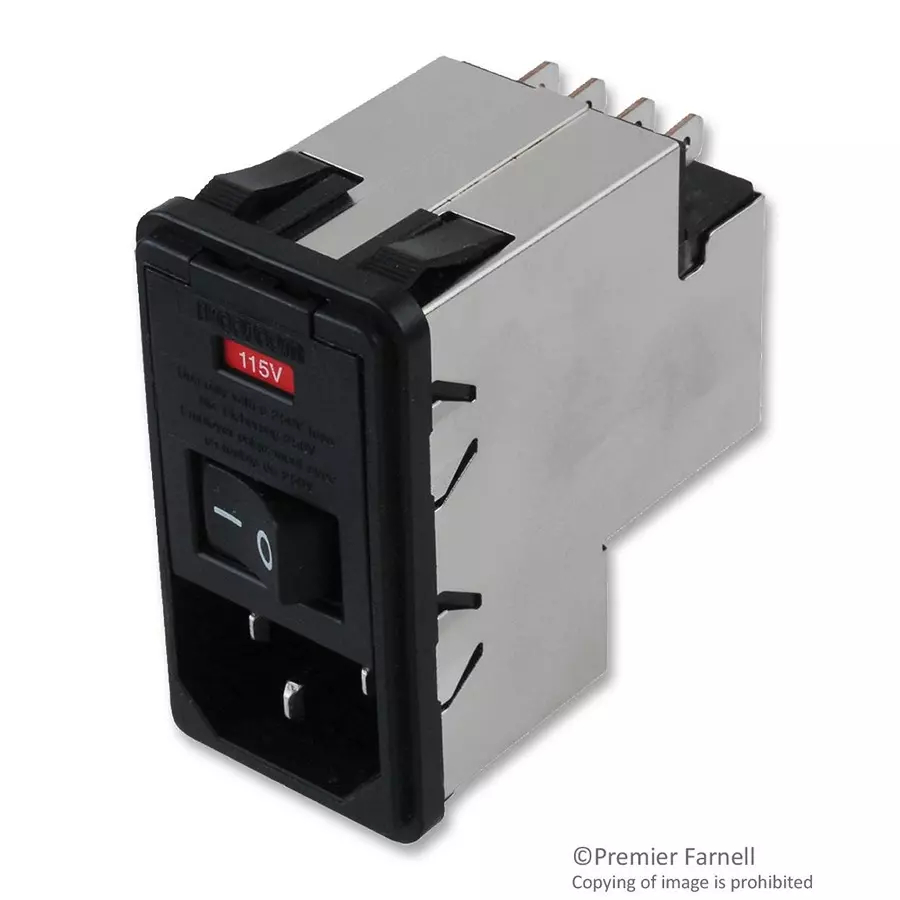 CORCOM - TE CONNECTIVITY CONNECTOR, POWER ENTRY, RCPT, 10A, 250VAC, PS0SXSSXB.