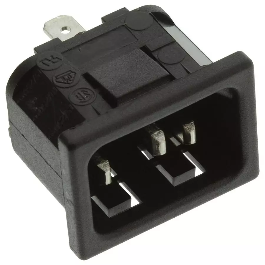 CORCOM - TE CONNECTIVITY CONNECTOR, POWER ENTRY, PLUG, 15A, 250V, 6ESRMC2