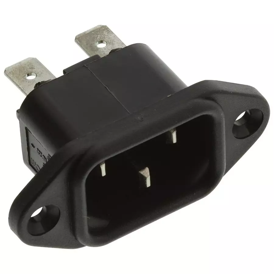 CORCOM - TE CONNECTIVITY CONNECTOR, POWER ENTRY, PLUG, 15A, 250V, 6ESRM-3