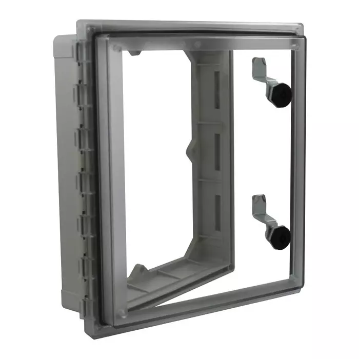 FIBOX INSPECTION WINDOW, PC, 12" X 10", GREY, AR IPW 1210 B T