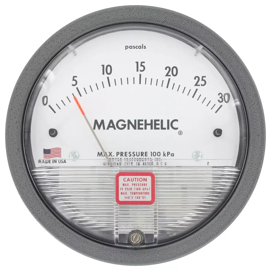 DWYER PRESSURE GAUGE, 15INCH-H2O, 1/8"FNPT, 3015MR.