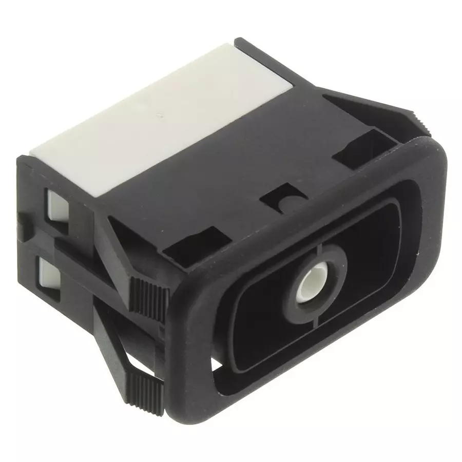 EATON ROCKER SWITCH, SPST, 12A, BLACK, NGR10051BN00N