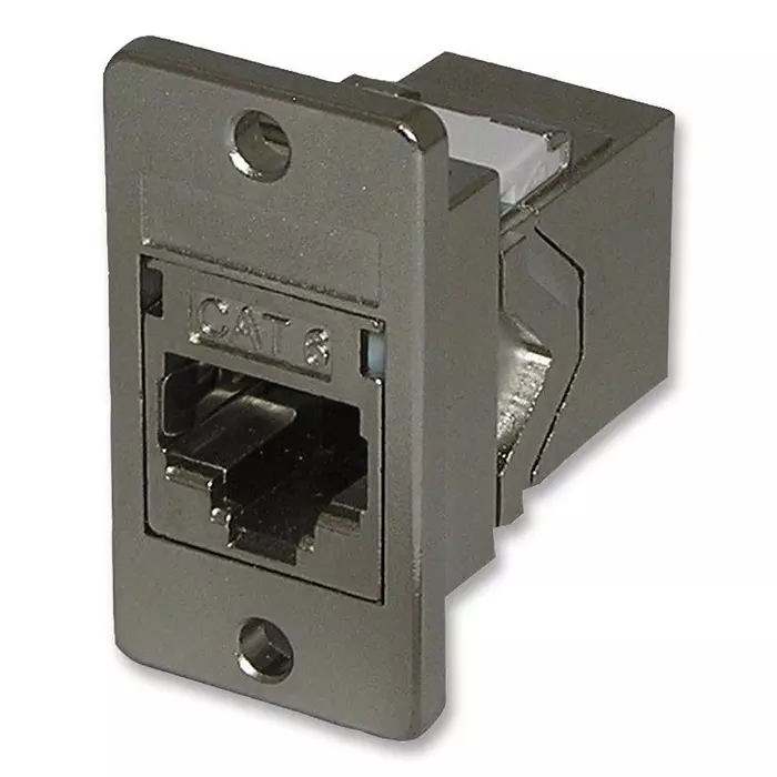 TUK COUPLER, RJ45, JACK, 8P8C, CAT6 SHIELDED, SACKS3PM