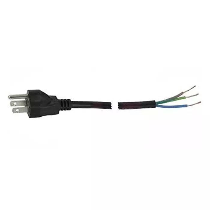 VOLEX POWER CORD, NEMA5-15P, 118IN, 10A, BLACK, 17535