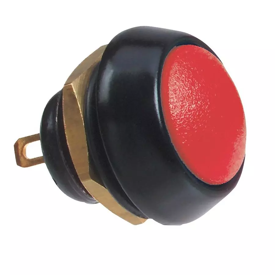 ITW SWITCHES SWITCH, SPST-NO, 0.4A, 32VAC, ROUND, RED, 59-112