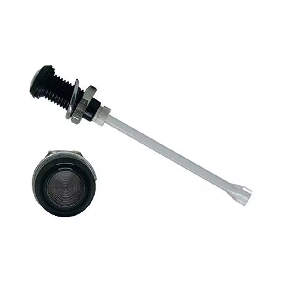 BIVAR LIGHT PIPE, CLR, SMOKE, 2.382", VERTICAL, RHD-2390-F9PS67PR