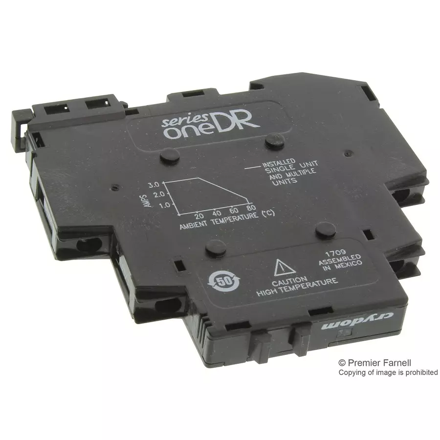 SENSATA/CRYDOM SSR, DIN, 1-100VDC, 3A, 4-32VDC, DR10D03