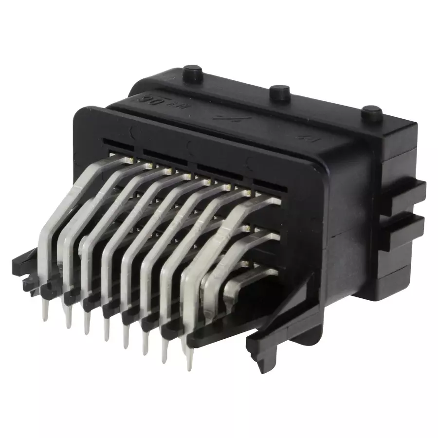 APTIV / DELPHI AUTOMOTIVE CONN, PLUG, 24POS, PCB, BLK, HCCPHPE24BKA90F