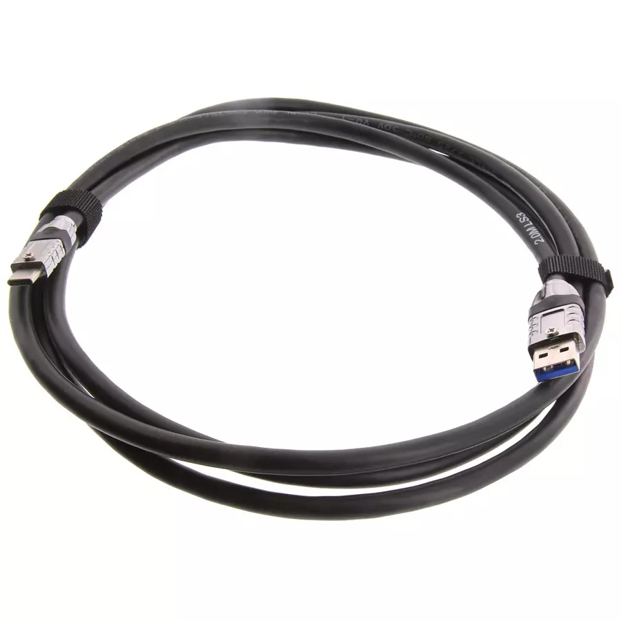 L-COM USB CABLE, 3.0 A PLUG-C PLUG, 6.6FT, CAU3DCVISAC-2M