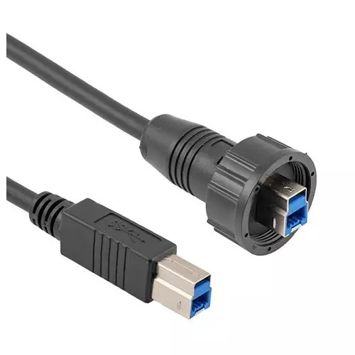L-COM USB CABLE, 3.0 B PLUG-B PLUG, 29.5", U3A00017-075M