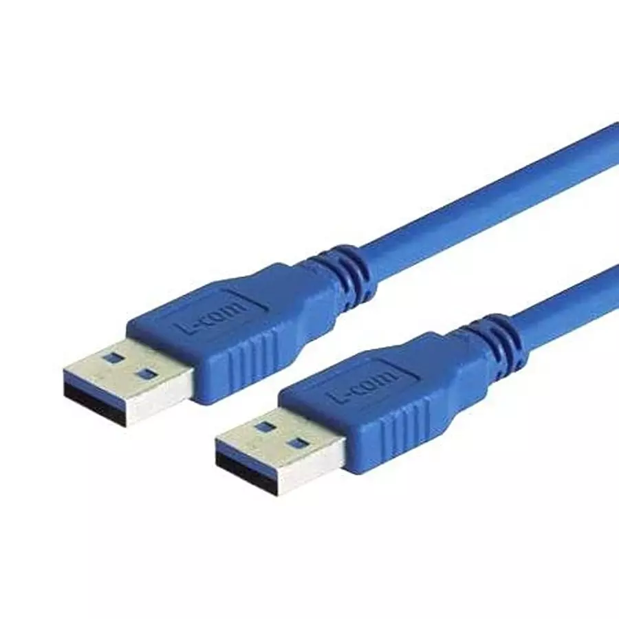 L-COM USB CABLE, 3.0, A PLUG-A PLUG, 11.8", CAU3AA-03M