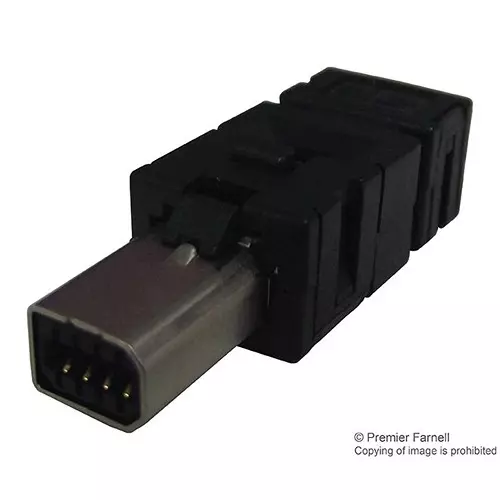 TE CONNECTIVITY Conn, Industrial Mini I/O, Plug, 8P8C, 2201855-3