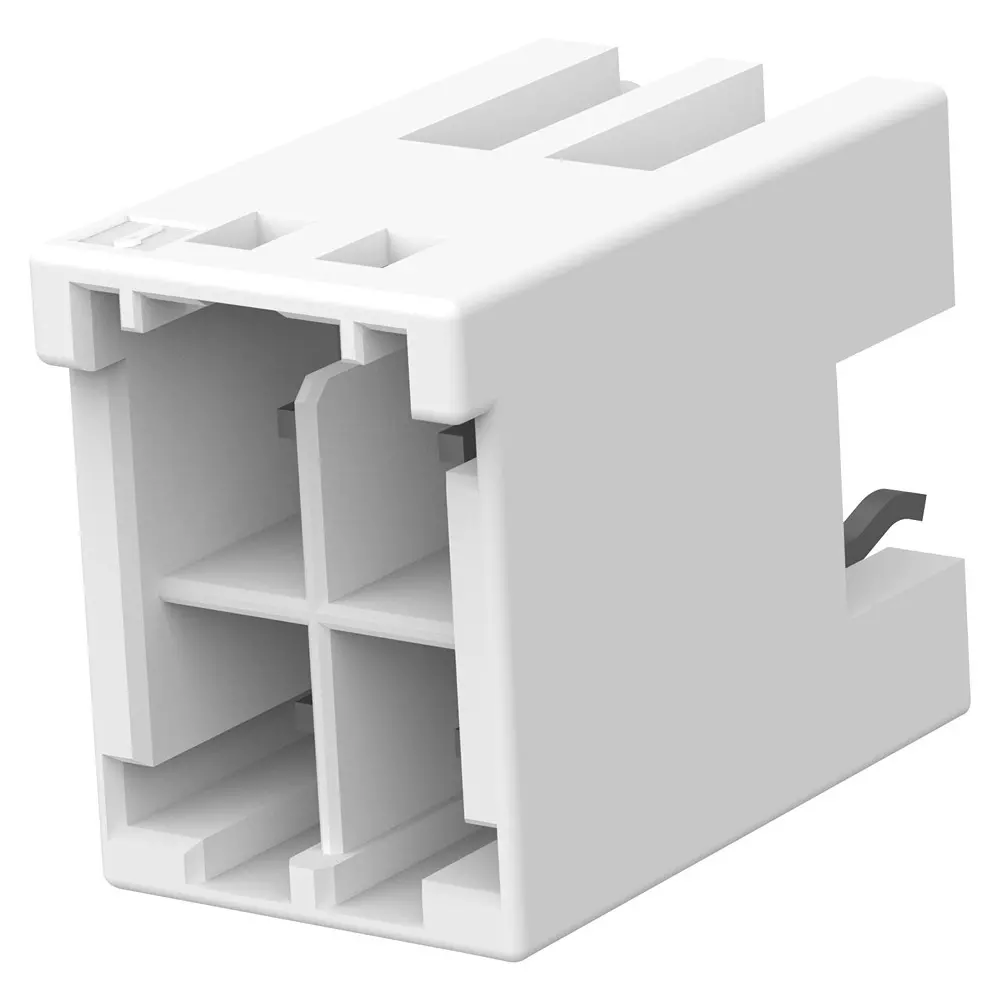 TE CONNECTIVITY Connector, Header, 4Pos, 2Row, 3.3Mm, 1-1971906-2 (Pack of 10)