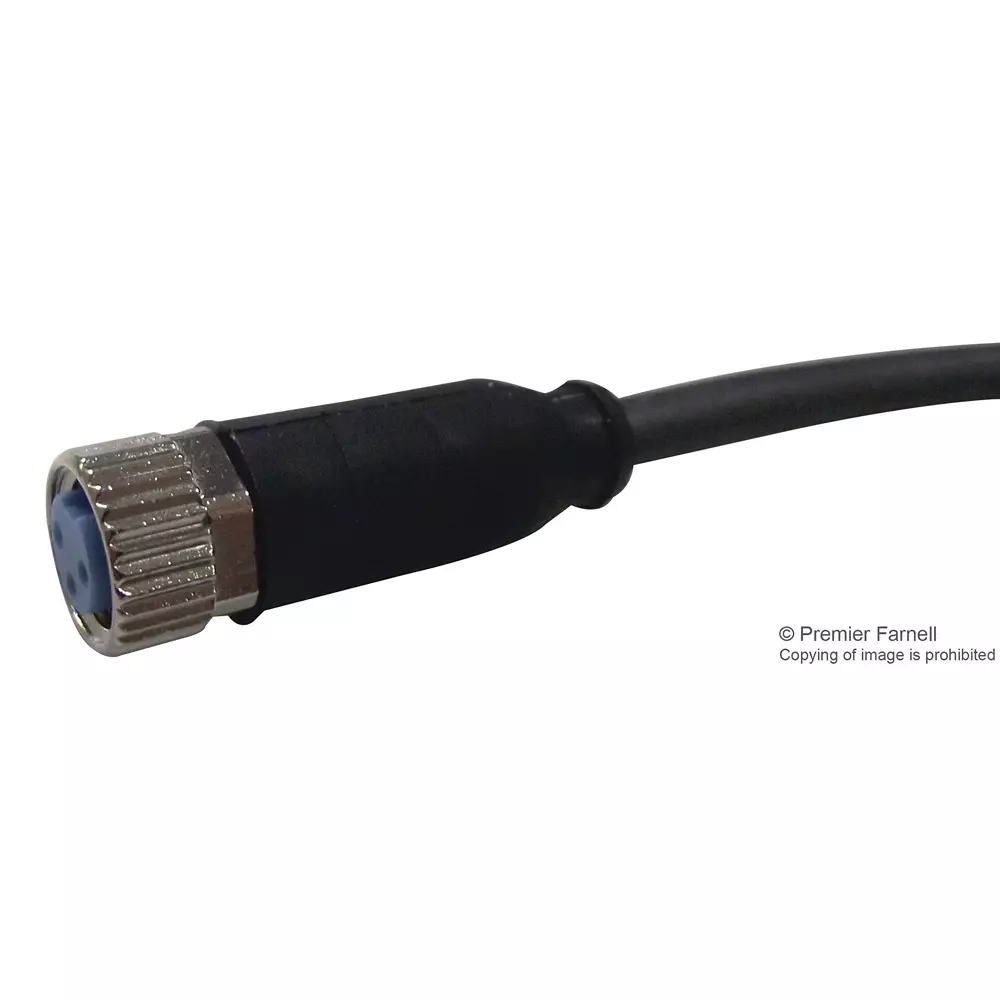TE CONNECTIVITY Sensor Cord, 3P, M8 Rcpt-Free End, 1.5M, 2273001-1