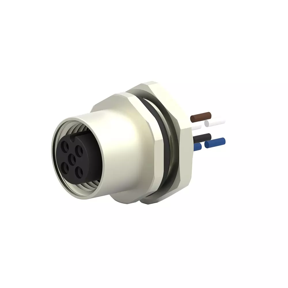 TE CONNECTIVITY Sensor Cord, 5P M12 Rcpt-Free End, 0.2M, T4171310004-001