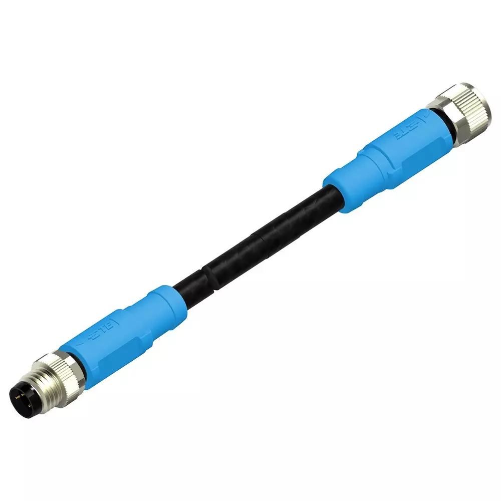 TE CONNECTIVITY Sensor Cord, 3P M8 Plug-M8 Rcpt, 16.4', T4062113003-005